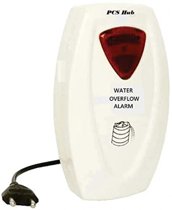 GENRAL Water Tank Overflow Alarm Siren with Voice Sound, Wired Sensor Security System Water Alarm Bell, White - WHITE, NA